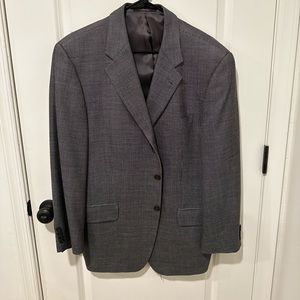 Joseph Abboud Suit Jacket Gray Black Plaid - Size 42R
